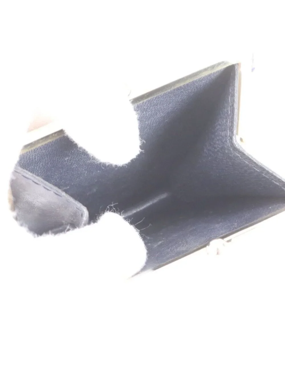 Gucci Vintage Leather Handbag Tote Navy Ebm - Picture 9 of 11